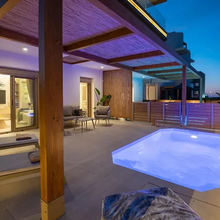 דירה Casa Doma Luxury With Seaview, Heated Pool And Private Parking העיירה רתימנו
